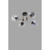 Scandinavian Chandelier, 65 cm Diameter, 35 cm Height | 100% Metal, Black & Fume Colors, E27 Socket, Oven Dried Paint | Elegant Lighting for Modern Spaces