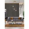Glam Scandinavian Chandelier, 70 cm Height, 30 cm Diameter | 100% Metal, Copper Finish, E27 Socket, Max 40W | Elegant Lighting for Modern Spaces