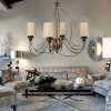 Elegant Adjustable Chandelier, Metal Body, 60 cm Diameter, 60-90 cm Height | E14 Socket, Max 40W | American Traditional & Glam Design for Stylish Spaces