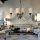 Opviq, 846STL1468, Elegant Adjustable Chandelier, Metal Body, 60 cm Diameter, 60-90 cm Height | Max 40W | American Traditional & Glam Design for Stylish Spaces