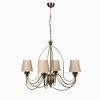 Elegant Adjustable Chandelier, Metal Body, 60 cm Diameter, 60-90 cm Height | E14 Socket, Max 40W | American Traditional & Glam Design for Stylish Spaces