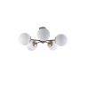 Scandinavian Chandelier, 60 cm Diameter, 25 cm Height | 100% Metal, E27 Socket, Max 40W | Elegant White Finish with Oven Dried Paint & Tumbled Coating