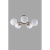 Scandinavian Chandelier, 60 cm Diameter, 25 cm Height | 100% Metal, E27 Socket, Max 40W | Elegant White Finish with Oven Dried Paint & Tumbled Coating