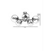 Scandinavian Chandelier, 60 cm Diameter, 25 cm Height | 100% Metal, E27 Socket, Max 40W | Elegant White Finish with Oven Dried Paint & Tumbled Coating