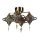 Opviq, 846STL1738, Elegant Oriental Chandelier, Metal Body with Glass Cap, 44 cm Length & 50 cm Diameter, E27 Socket Max 40W | Perfect for Traditional & Southwestern Decor