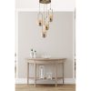 Glam Scandinavian Chandelier, 70 cm Height, 30 cm Diameter | 100% Metal, Copper Finish, E27 Socket, Max 40W | Elegant Lighting for Modern Spaces
