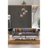 Glam Scandinavian Chandelier, 70 cm Height, 30 cm Diameter | 100% Metal, Copper Finish, E27 Socket, Max 40W | Elegant Lighting for Modern Spaces