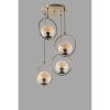 Glam Scandinavian Chandelier, 70 cm Height, 30 cm Diameter | 100% Metal, Copper Finish, E27 Socket, Max 40W | Elegant Lighting for Modern Spaces