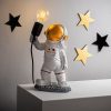 Hand-Painted Table Lamp, 30 cm x 32 cm x 15 cm | 100% Polyester, E27 Socket (Max 40W) | Unique Design, 200 cm Cable | Perfect for Home Decor & Lighting