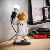Hand-Painted Table Lamp, 30 cm x 32 cm x 15 cm | 100% Polyester, E27 Socket (Max 40W) | Unique Design, 200 cm Cable | Perfect for Home Decor & Lighting