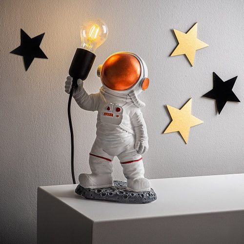 Hand-Painted Table Lamp, 20 x 15 x 32 cm | 100% Polyester, E27 Compatible | Unique Color Variations, 200 cm Cable Included | Perfect for Home Decor