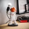 Hand-Painted Table Lamp, 20 x 15 x 32 cm | 100% Polyester, E27 Compatible | Unique Color Variations, 200 cm Cable Included | Perfect for Home Decor
