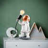Hand-Painted Table Lamp, 20 x 15 x 32 cm | 100% Polyester, E27 Compatible | Unique Color Variations, 200 cm Cable Included | Perfect for Home Decor