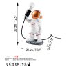 Hand-Painted Table Lamp, 20 x 15 x 32 cm | 100% Polyester, E27 Compatible | Unique Color Variations, 200 cm Cable Included | Perfect for Home Decor