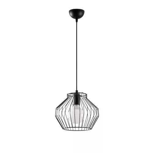 Opviq, 584TTM1419, Industrial black chandelier, metal body, 25 x 25 cm, height 116 cm, adjustable, E27 socket, elegant design for modern spaces, IP20 classification