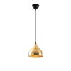 Elegant Gold Chandelier, 18 x 18 cm, Height 114 cm | Metal Body, 90 cm Cable | Modern Glam Scandinavian Design for Stylish Home Décor