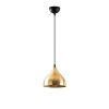 Elegant Gold Chandelier, 18 x 18 cm, Height 114 cm | Metal Body, 90 cm Cable | Modern Glam Scandinavian Design for Stylish Home Décor