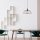 Modern Black Chandelier, 40 x 40 cm, Height 126 cm | Metal Body, Adjustable Height, E27 Socket, Elegant Design for Home & Office | IP20 Rated