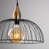 Modern Black Chandelier, 40 x 40 cm, Height 126 cm | Metal Body, Adjustable Height, E27 Socket, Elegant Design for Home & Office | IP20 Rated