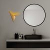 Elegant Gold Wall Lamp, Metal Body, 34 x 5 x 34 cm | Non-Adjustable Height, G9 Socket (Max 10W) | Stylish Lighting for Modern Home Decor