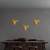 Elegant Gold Wall Lamp, Metal Body, 34 x 5 x 34 cm | Non-Adjustable Height, G9 Socket (Max 10W) | Stylish Lighting for Modern Home Decor