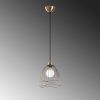 Modern Vintage Chandelier, Adjustable Height 41-121 cm, Metal Body, 25x25 cm, E27 Max 40W, Elegant Design for Home & Office, IP20 Rated
