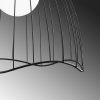 Industrial Black Chandelier, Adjustable Height 60-140 cm, Metal Body, 25 x 25 cm, E27 Socket Max 40W, Elegant Plain Design for Modern Spaces