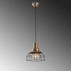 Elegant Black Chandelier, Iron Body, 28 x 28 cm, Height 122 cm | Adjustable Height, E27 Socket, IP20 | Perfect for Glamorous Home Décor