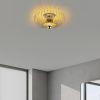 Elegant Gold Chandelier, 36 x 36 x 12 cm | Metal Body, Non-Adjustable Height, E27 Socket (Max 40W) | Perfect for Modern Living Spaces, IP20 Rated