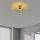 Opviq, 584TTM2127, Elegant Gold Chandelier, 36 x 36 x 12 cm | Metal Body, Non-Adjustable Height, E27 Socket (Max 40W) | Perfect for Modern Living Spaces, IP20 Rated