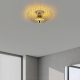 Elegant Gold Chandelier, 36 x 36 x 12 cm | Metal Body, Non-Adjustable Height, E27 Socket (Max 40W) | Perfect for Modern Living Spaces, IP20 Rated