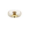 Elegant Gold Chandelier, 36 x 36 x 12 cm | Metal Body, Non-Adjustable Height, E27 Socket (Max 40W) | Perfect for Modern Living Spaces, IP20 Rated