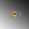 Elegant Gold Chandelier, 36 x 36 x 12 cm | Metal Body, Non-Adjustable Height, E27 Socket (Max 40W) | Perfect for Modern Living Spaces, IP20 Rated