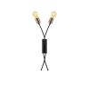 Modern Wall Lamp, Black & Vintage, 22 x 9 cm, Height 57 cm | Metal Body, 2 x E27 Max 40W, IP20 | Stylish Lighting for Glam & Scandinavian Decor