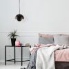Modern Industrial Chandelier, Black Metal Body, 30 x 30 cm, Height 28 cm | E27 Socket, Max 40W | Stylish Lighting for Scandinavian & Novelty Decor