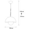 Modern Industrial Chandelier, Black Metal Body, 30 x 30 cm, Height 28 cm | E27 Socket, Max 40W | Stylish Lighting for Scandinavian & Novelty Decor