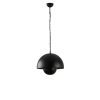Modern Industrial Chandelier, Black Metal Body, 30 x 30 cm, Height 28 cm | E27 Socket, Max 40W | Stylish Lighting for Scandinavian & Novelty Decor