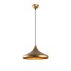 Elegant Gold Chandelier, Metal Body, 35 cm Diameter, Adjustable Height 27-126 cm, E27 Socket, IP20 | Perfect for Modern Living Spaces & Dining Areas