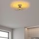Elegant Gold Chandelier, Metal Body, Ø56 x 16 cm | Non-Adjustable Height, E27 Socket, Max 40W | Perfect for Living Room & Dining Spaces, Stylish Design
