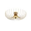 Elegant Gold Chandelier, Metal Body, Ø56 x 16 cm | Non-Adjustable Height, E27 Socket, Max 40W | Perfect for Living Room & Dining Spaces, Stylish Design