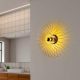 Elegant Gold Wall Lamp, 56 x 16 x 56 cm | Metal Body, Non-Adjustable Height, E27 Socket (Max 40W) | Stylish Lighting for Modern Interiors, IP20 Rated