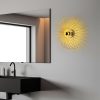 Elegant Gold Wall Lamp, 56 x 16 x 56 cm | Metal Body, Non-Adjustable Height, E27 Socket (Max 40W) | Stylish Lighting for Modern Interiors, IP20 Rated