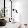 Modern Wall Lamp, Black & Vintage, 14 x 35 cm | Metal Body, E27 Socket, IP20 | Stylish Industrial & Scandinavian Design for Home & Office