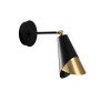 Modern Wall Lamp, Black & Vintage, 14 x 35 cm | Metal Body, E27 Socket, IP20 | Stylish Industrial & Scandinavian Design for Home & Office
