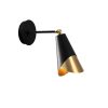 Modern Wall Lamp, Black & Vintage, 14 x 35 cm | Metal Body, E27 Socket, IP20 | Stylish Industrial & Scandinavian Design for Home & Office