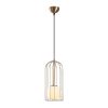 Modern Vintage Chandelier, Adjustable Height 59-139 cm, Metal Body, 17x17 cm, E27 Max 40W, Elegant White & Vintage Design for Home Décor