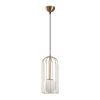 Modern Vintage Chandelier, Adjustable Height 59-139 cm, Metal Body, 17x17 cm, E27 Max 40W, Elegant White & Vintage Design for Home Décor
