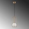 Modern Vintage Chandelier, Adjustable Height 59-139 cm, Metal Body, 17x17 cm, E27 Max 40W, Elegant White & Vintage Design for Home Décor