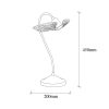 Elegant Table Lamp, Black & Gold, 20 x 20 cm, Height 45 cm | Metal Body, E27 Socket, Max 40W, 200 cm Cable | Glamorous Design for Modern Spaces