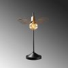 Elegant Table Lamp, Black & Gold, 20 x 20 cm, Height 45 cm | Metal Body, E27 Socket, Max 40W, 200 cm Cable | Glamorous Design for Modern Spaces